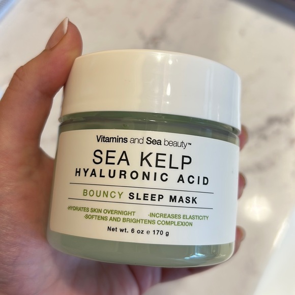 Vitamins and Sea Beauty Bouncy Gel Sea Kelp Hyaluronic Acid Sleep Mask 6 fl oz - Picture 1 of 2